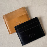 BLACK LEATHER CARD HOLDER