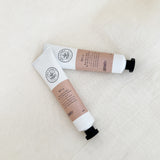 Natural hand cream, shea butter and rose flowers