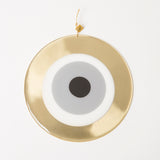 LARGE ROUND GOLD EYE - GREY