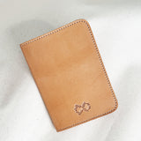 LEATHER PASSPORT CASE ~ NATURAL