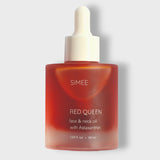An anti-aging facial serum containing red algae