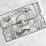 Tu es ma perle BRACELET * Metallic Blue