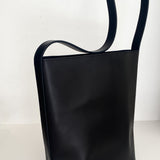 TOTE LEATHER BAG ~ALL BLACK