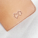 LEATHER PASSPORT CASE ~ NATURAL