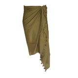Ponpon Cotton Voil Pareo ~ LISARD
