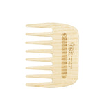 Small Wide-Tooth Comb in Natural Wood