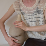 CASHMERE COTTON MOHAIR BEADED VEST