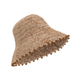HELIX GLASS  BEADED BRIM HAT - COASTAL CLAY