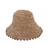 HELIX GLASS  BEADED BRIM HAT - COASTAL CLAY