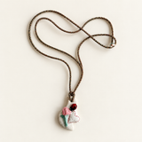THE HANDMADE PORCELAIN DOVE - LADYBUG BLOOM