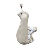 CERAMIC MEZUZAH LEAVES AND EYE