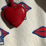 HEART KEY CHAIN - RED