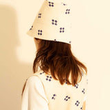 BLUE FLOWER BUCKET HAT