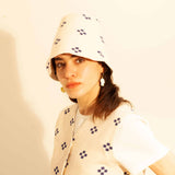 BLUE FLOWER BUCKET HAT