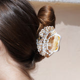 SEASHELL CLAW HAIR CLIP GOLDEN SAND