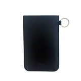 BLACK LEATHER PHONE CASE HOLDER