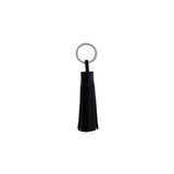 BLACK LEATHER PONPON ~ KEYHOLDER