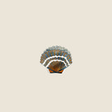 MINI SEASHELLS SHIMMER BLUE CLAW HAIR CLIP