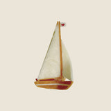 SAILBOAT CLAW CREAM HAIR CLIP