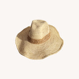 BORSALINO CROCHET RAFIA HAT - NATURAL