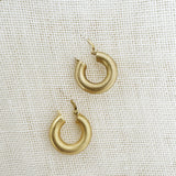 CHABBY HOOPS~GOLD PLATED