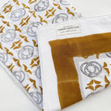 THE RETRO PAREO, BLACK AND MUSTARD  LINE