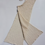 HANDKNITTED BEIGE PANTS