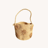 EMILIE ROUND RAFIA BAG - NATURAL