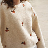 FLOWERY FLEECE SWEAT