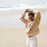 FLOWERY FLEECE SWEAT