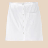 POPLIN MINI SKIRT- WHITE