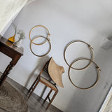 GOLDY HAMMERED HOOPS