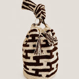THE HIPPIE RAFIA BAG NOMADE - BIANCO