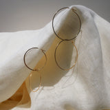 GOLDY HAMMERED HOOPS