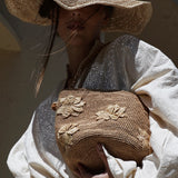 EMILIE ROUND RAFIA BAG - THE