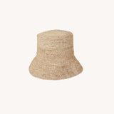 RAFIA BUCKET HAT, BRIM 9 CM