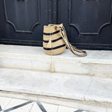 THE HIPPIE RAFIA BAG MARINE
