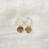 HOOPS SHELL EARRINGS