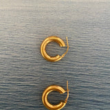 CHABBY HOOPS~GOLD PLATED