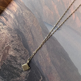 Silver SIGNET charm necklace