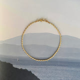 ONE LINE ANKLE BRACELET - STONE