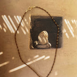 SINGLE ROW NECKLACE - BROWN