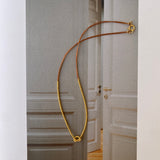 PERFECT TWISTED NECKLACE GOLD - BRONZE