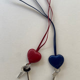 HEART KEY CHAIN - BLUE
