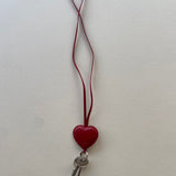 HEART KEY CHAIN - BLUE