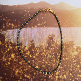 ONE LINE ANKLE BRACELET-CIEL BLUE