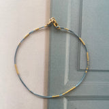 PERFECT STRING ANKLE BRACELET - CIEL BLUE