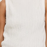 BELMONT COTTON VEST-BONE
