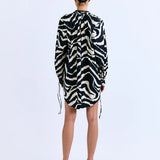 BRIANA DRESS - ZEBRA