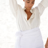 LINEN WHITE PAREO